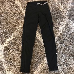 Black Nike Women's Pro Cool Tights